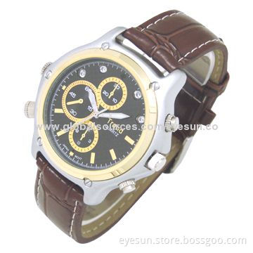 Spy Camera Watch with 30MP Waterproof, 1/4-inch CMOS Lens, 4/8/16GB Memory and 1,280 x 720 Pixels